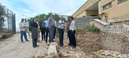 بازدید کارشناسان دفتر فنی دانشگاه علوم پزشکی شیراز از طرح‌های عمرانی بیمارستان حضرت‌ولی‌عصر (عج) کازرون